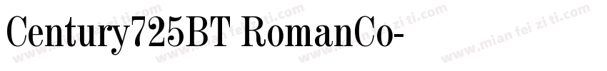 Century725BT RomanCo字体转换